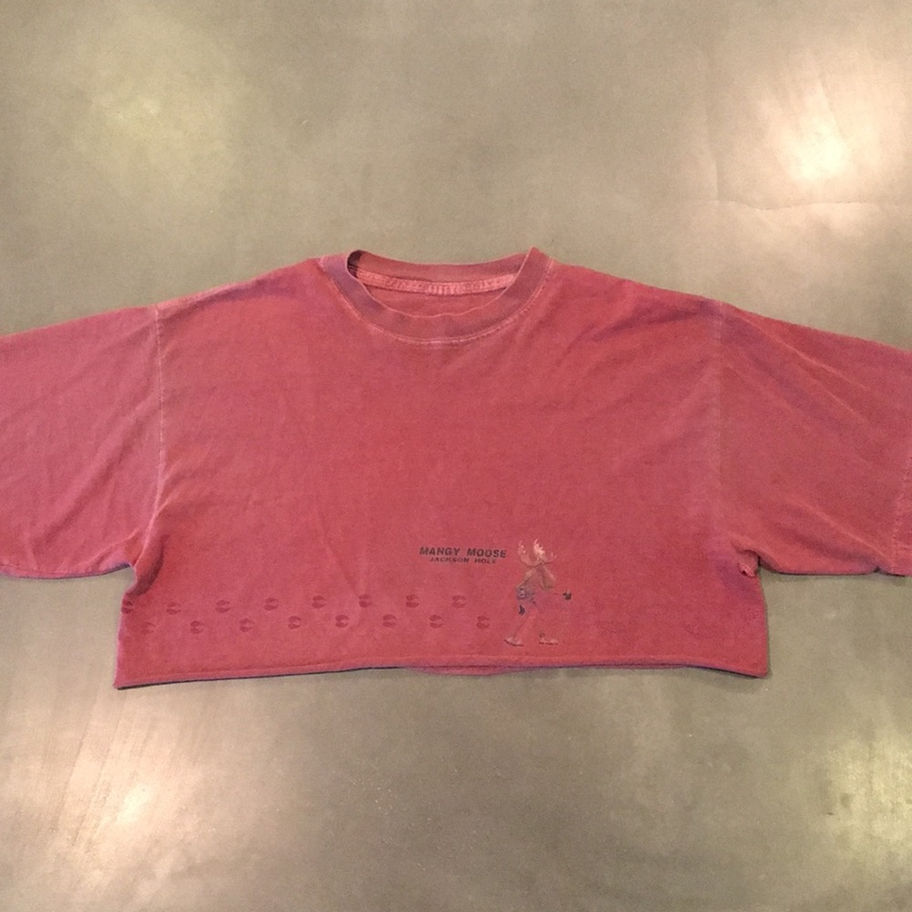 🌟DIY Super Cropped Vintage T-shirt🌟